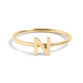 18k Gold Stacking Rings – Personalized Initial Stainless Steel Bands Durable & Hypoallergenic - Ring | Sunflower Soul Boutique