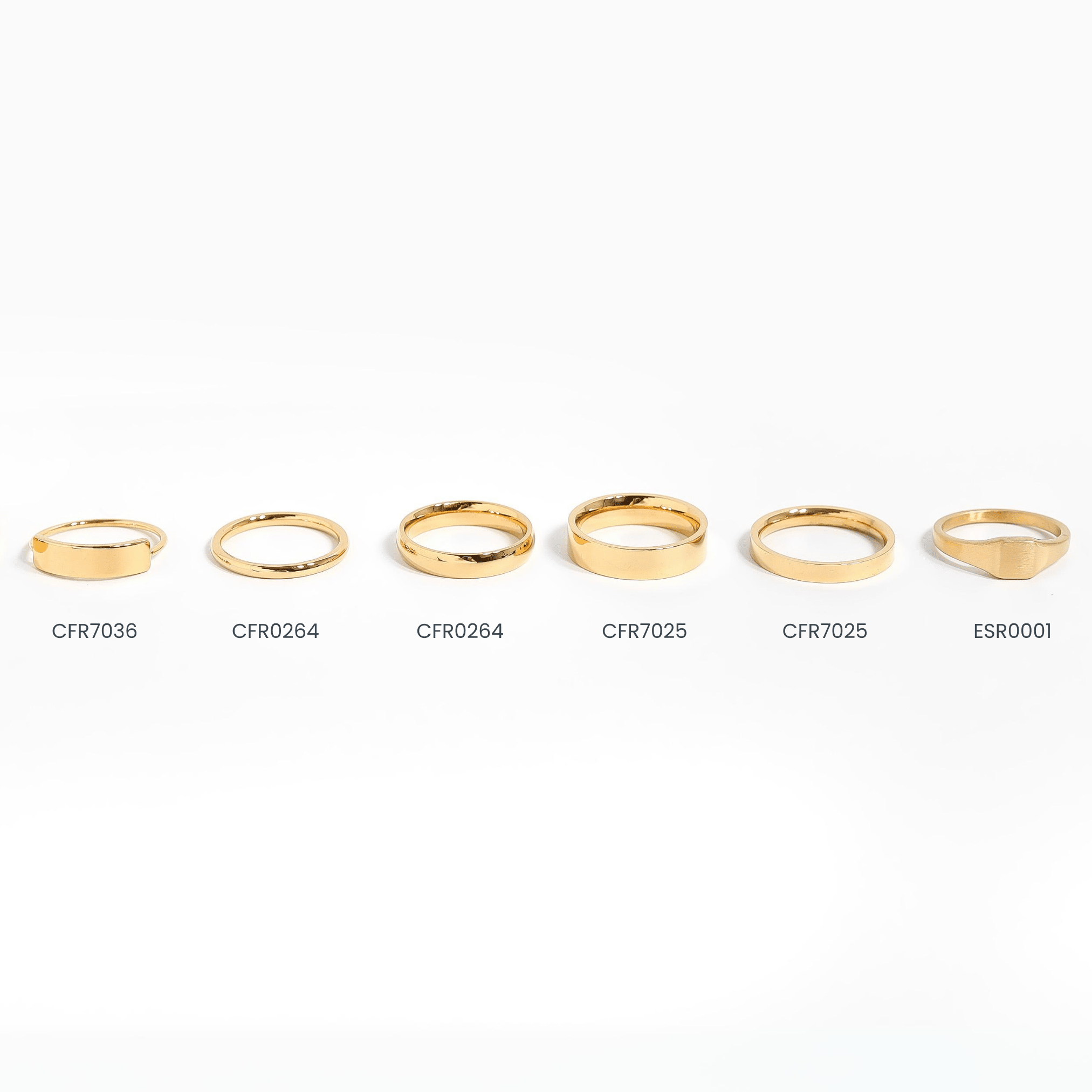 18K Gold Stainless Ring – Polished Gold Band | Scratch Resistant Hypoallergenic Jewelry - Ring | Sunflower Soul Boutique