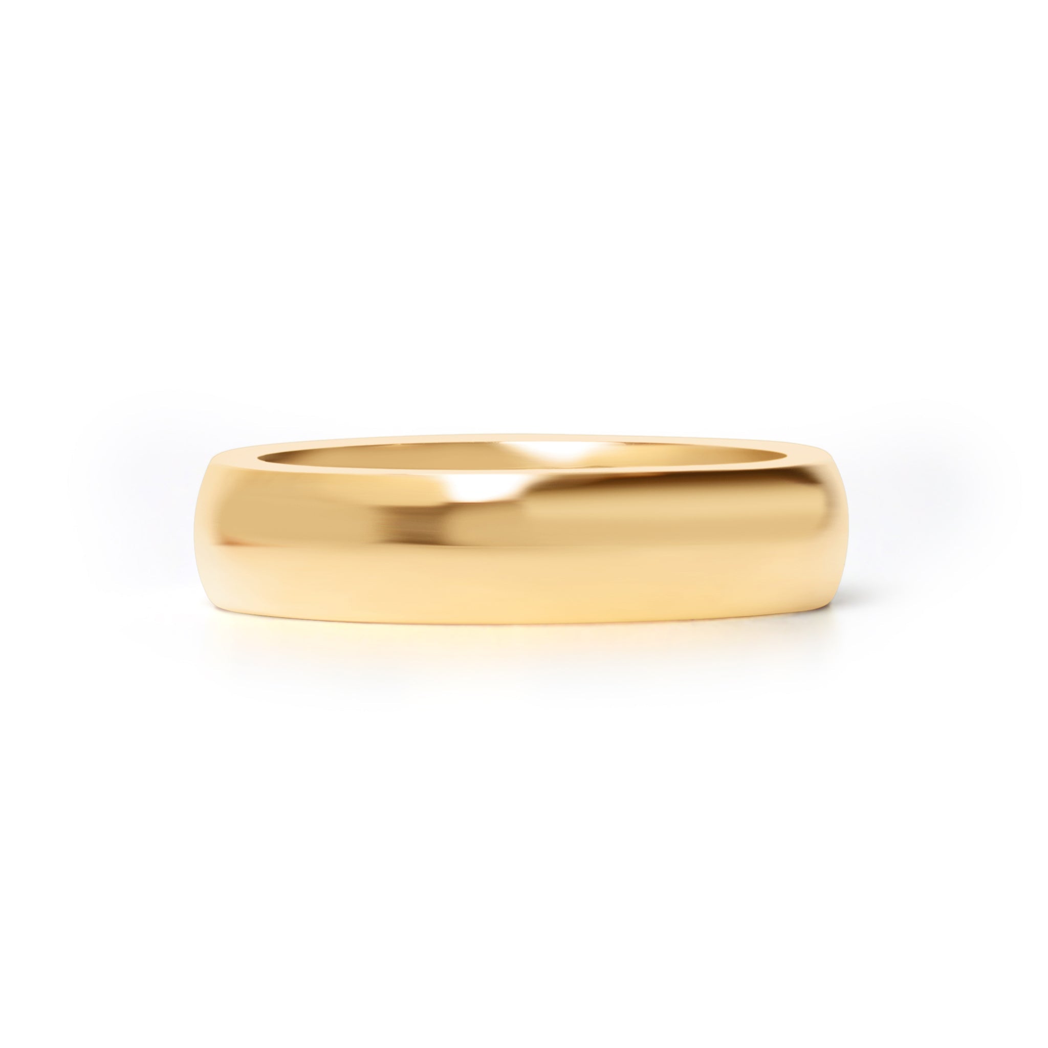 18K Gold Stainless Ring – Polished Gold Band | Scratch Resistant Hypoallergenic Jewelry - Ring | Sunflower Soul Boutique