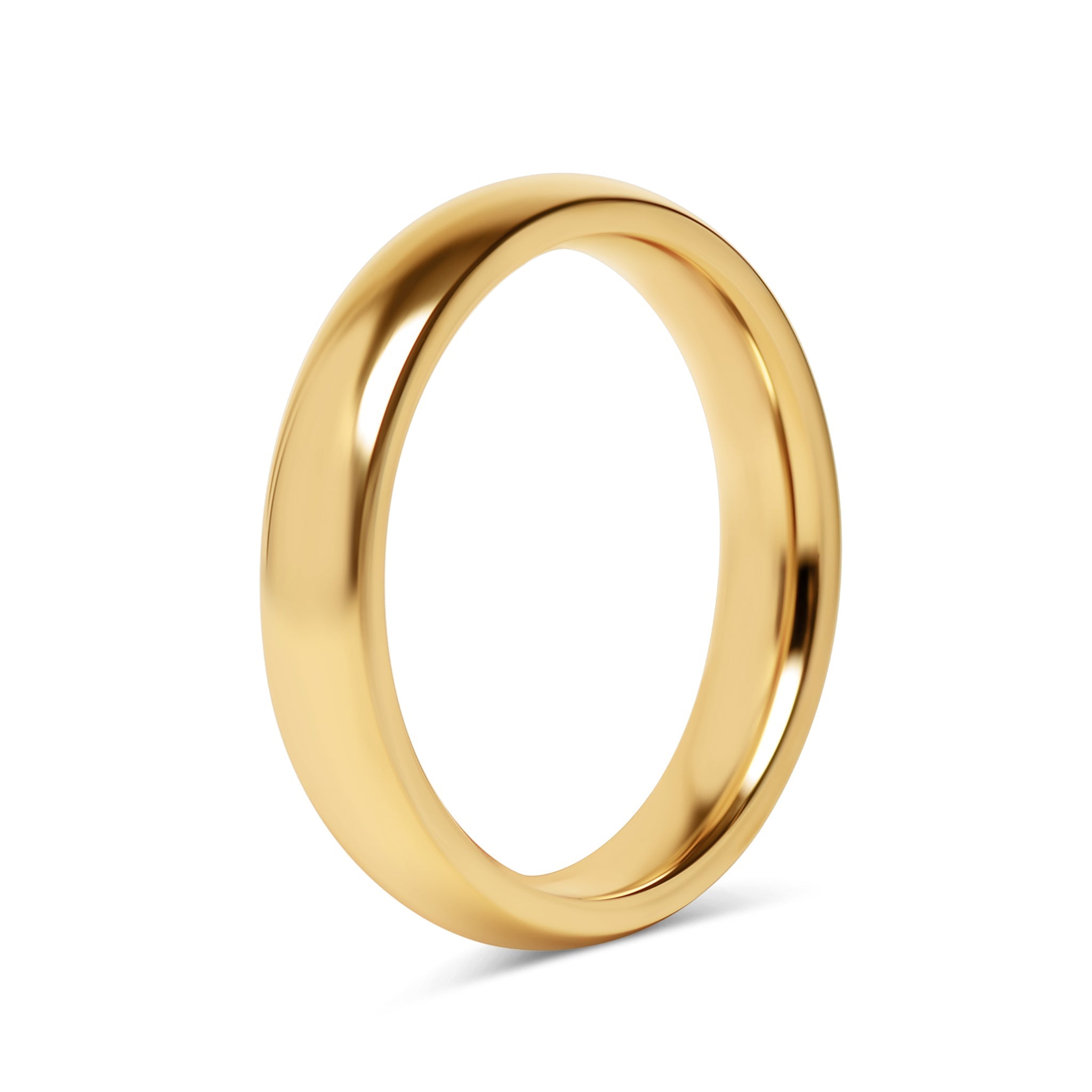 18K Gold Stainless Ring – Polished Gold Band | Scratch Resistant Hypoallergenic Jewelry - Ring | Sunflower Soul Boutique