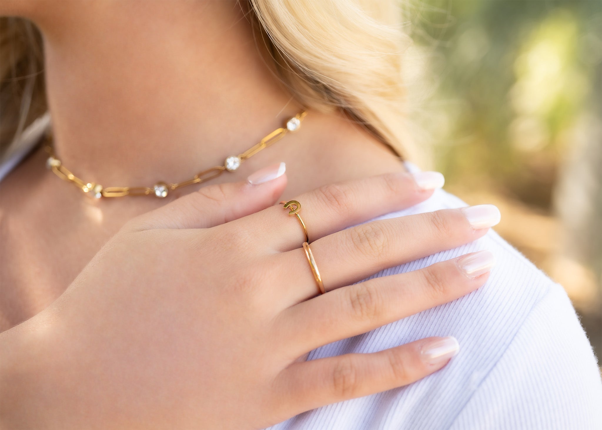 18K Gold Stainless Ring – Polished Gold Band | Scratch Resistant Hypoallergenic Jewelry - Ring | Sunflower Soul Boutique
