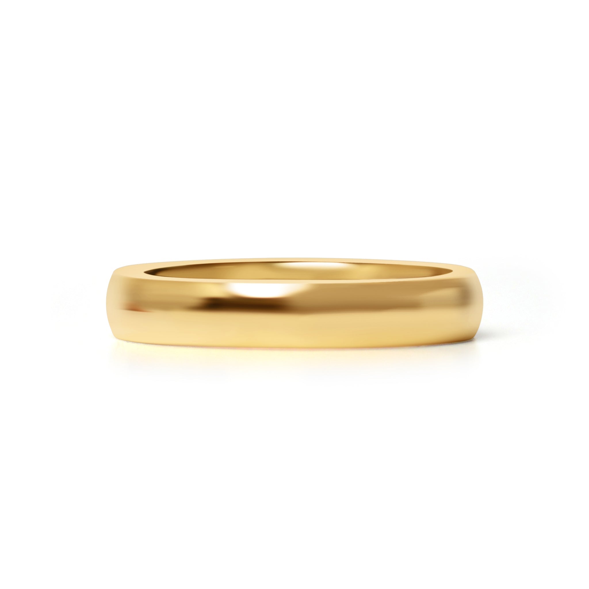 18K Gold Stainless Ring – Polished Gold Band | Scratch Resistant Hypoallergenic Jewelry - Ring | Sunflower Soul Boutique