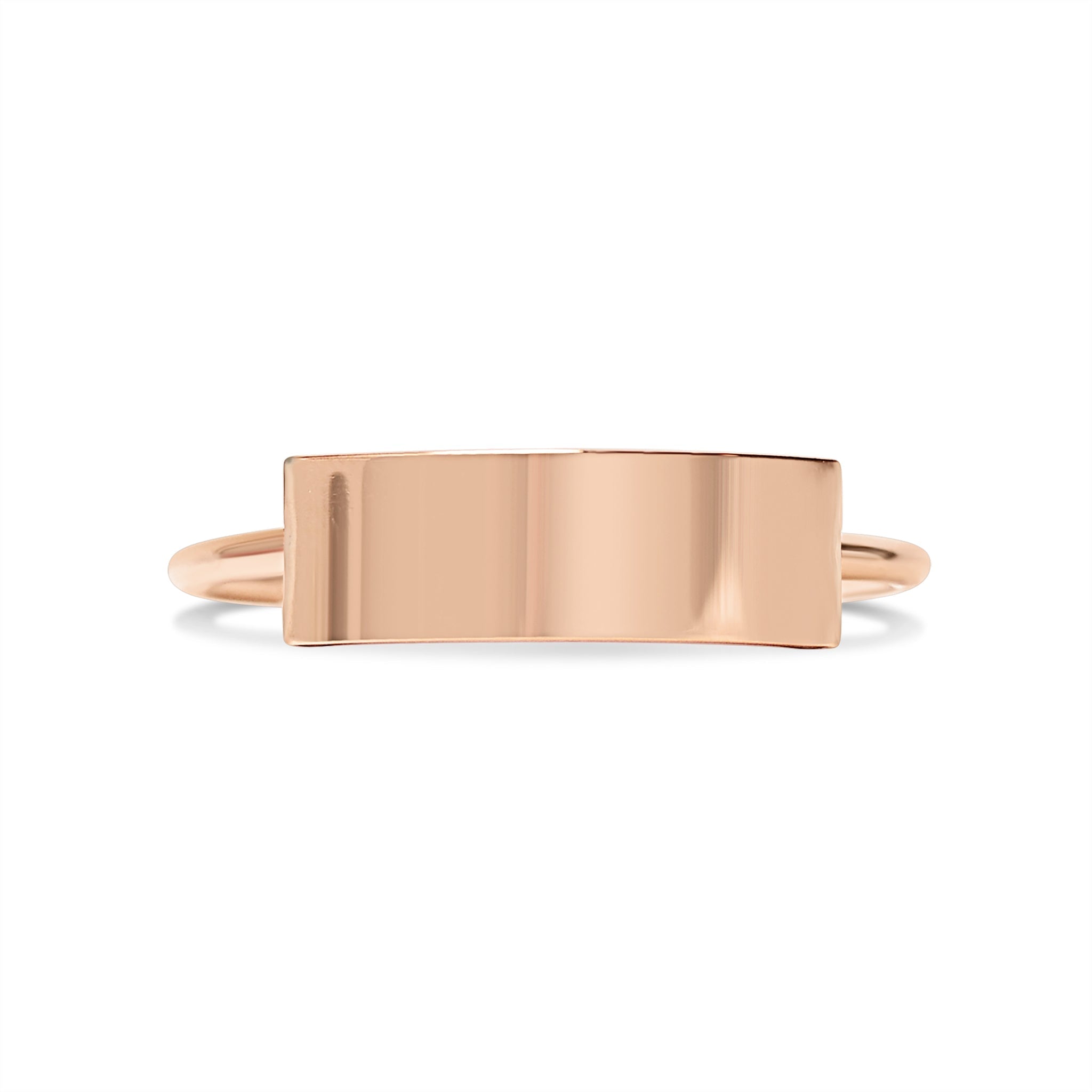 18K Gold Stamping Ring – Engraving Blank Stainless Steel Band, Hypoallergenic Jewelry - Rings | Sunflower Soul Boutique