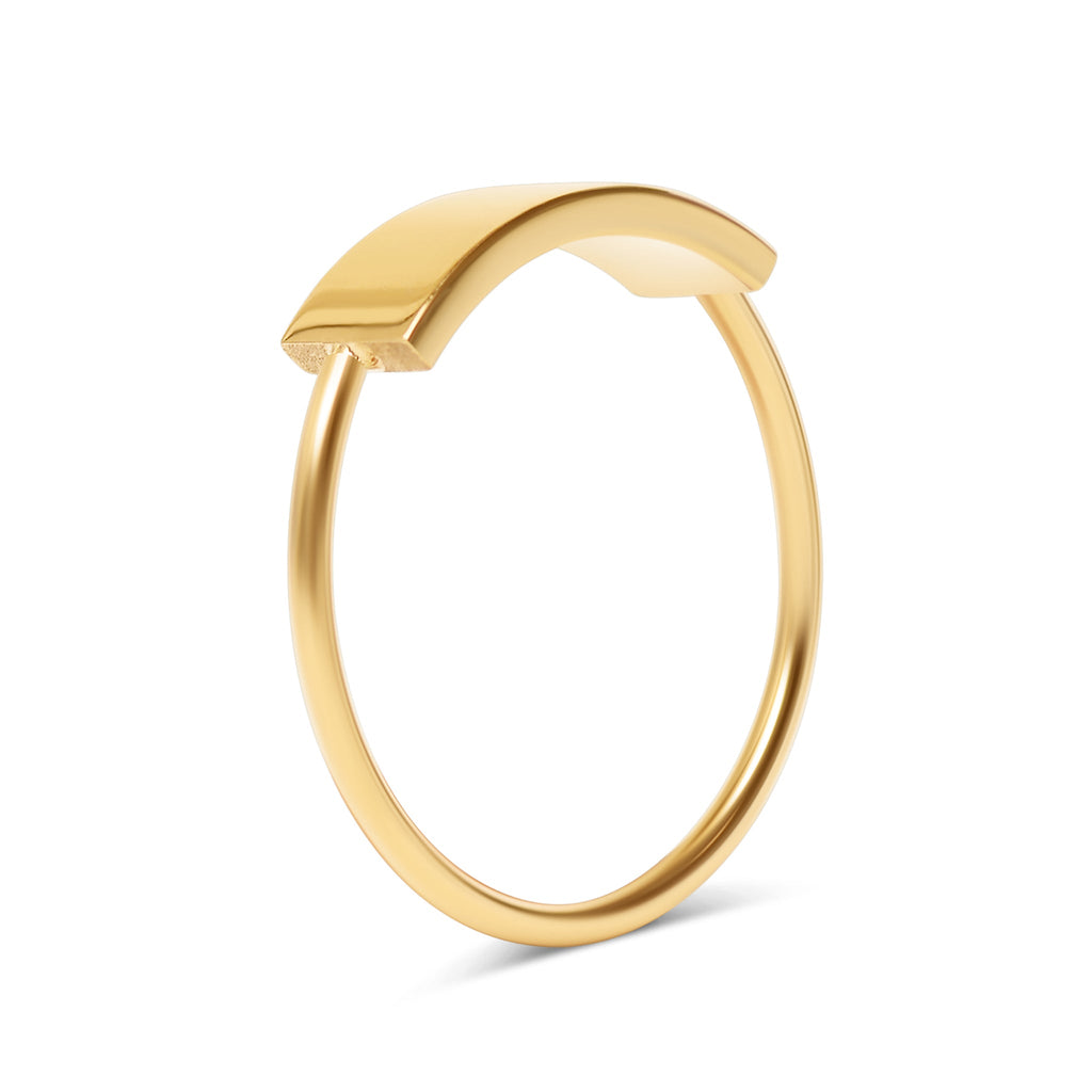 18K Gold Stamping Ring – Engraving Blank Stainless Steel Band, Hypoallergenic Jewelry - Rings | Sunflower Soul Boutique