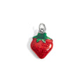 18K Gold Strawberry Charm – Stainless Steel Charm With Red Epoxy Finish - charm | Sunflower Soul Boutique