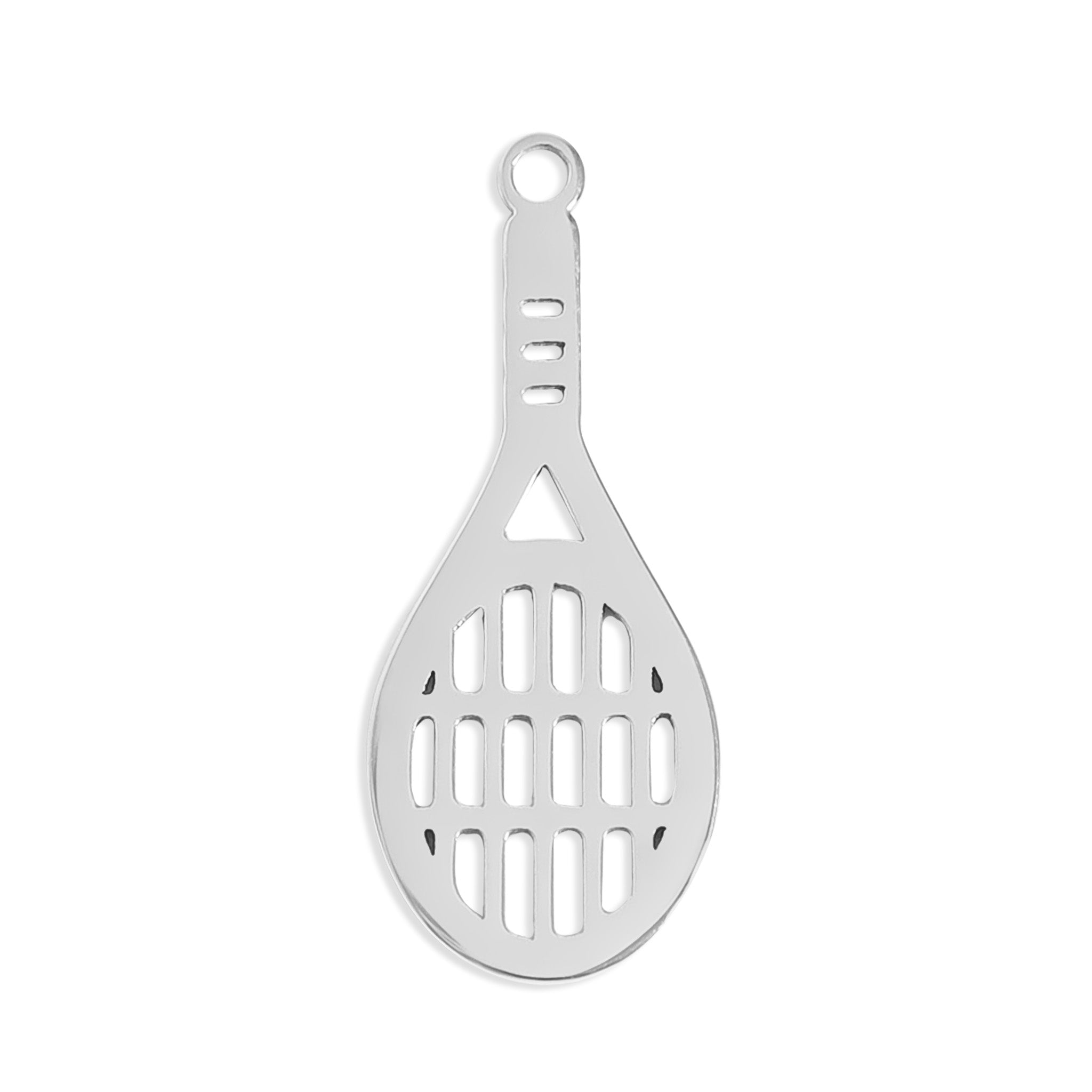 18K Gold Tennis Charm – Waterproof Stainless Steel Sports Jewelry Pendant - charm | Sunflower Soul Boutique