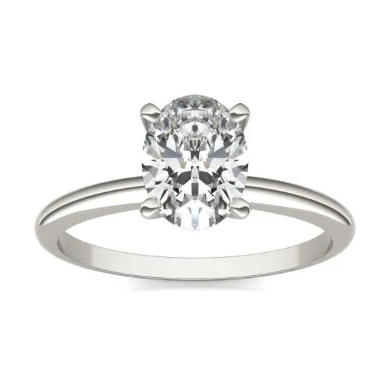 Lab Grown Diamond Ring – 1.5 Carat Oval Cut Solitaire Engagement Ring USA