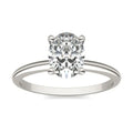 Lab Grown Diamond Ring – 1.5 Carat Oval Cut Solitaire Engagement Ring USA