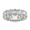 Oval Lab Diamond Ring – Classic Eternity Band | 5 5/8 Carat White Gold Ring