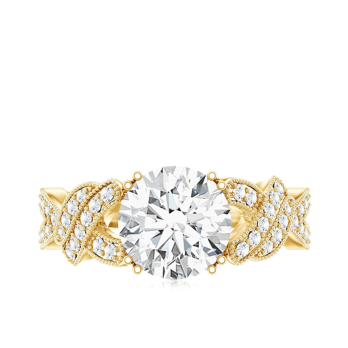 2 Carat Solitaire Lab Grown Diamond Non Traditional Engagement Ring