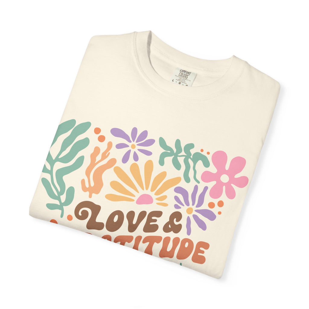 Floral Gratitude T-Shirt – Unisex Cotton Tee | Comfortable Casual Wear Top