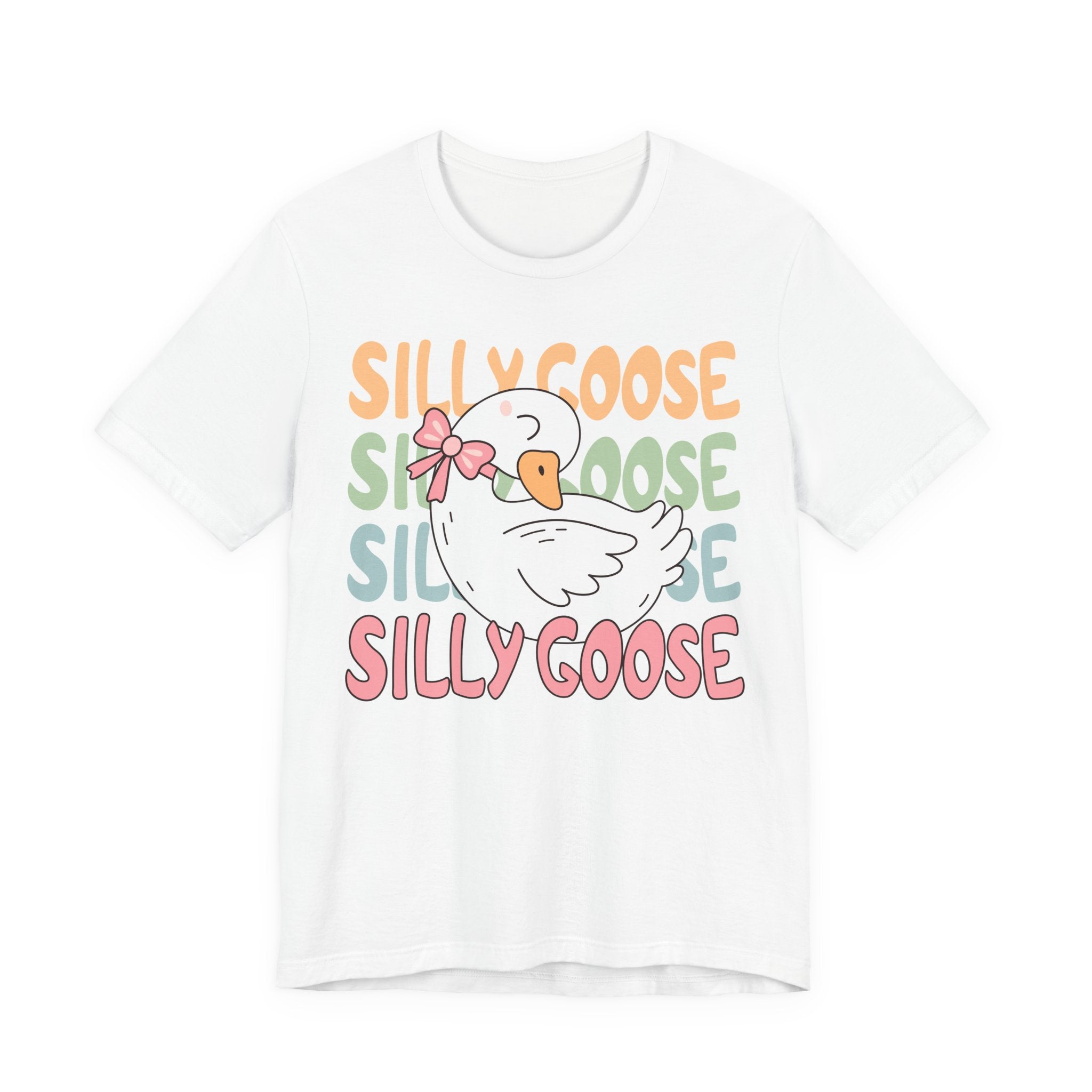 Cute Cartoon Goose Shirt – Pastel Graphic Tee | Soft Cotton T-Shirt For Women