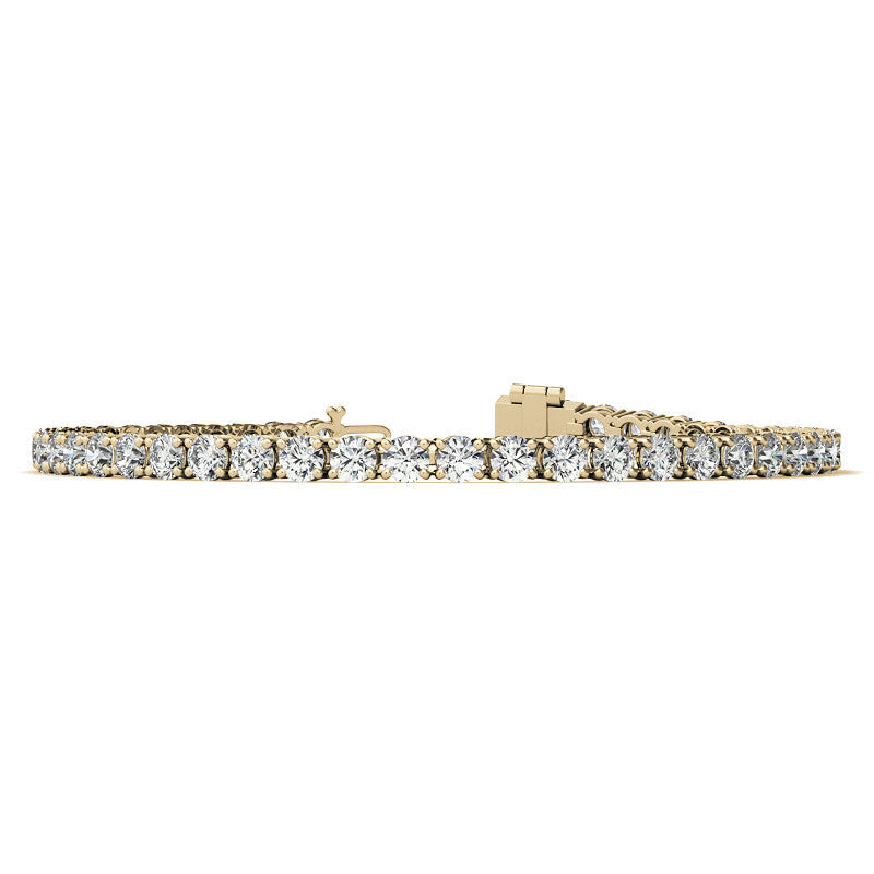 Lab Grown Diamond Bracelet – 6.5 CTW Tennis Bracelet | 14K Gold, AGI Certified