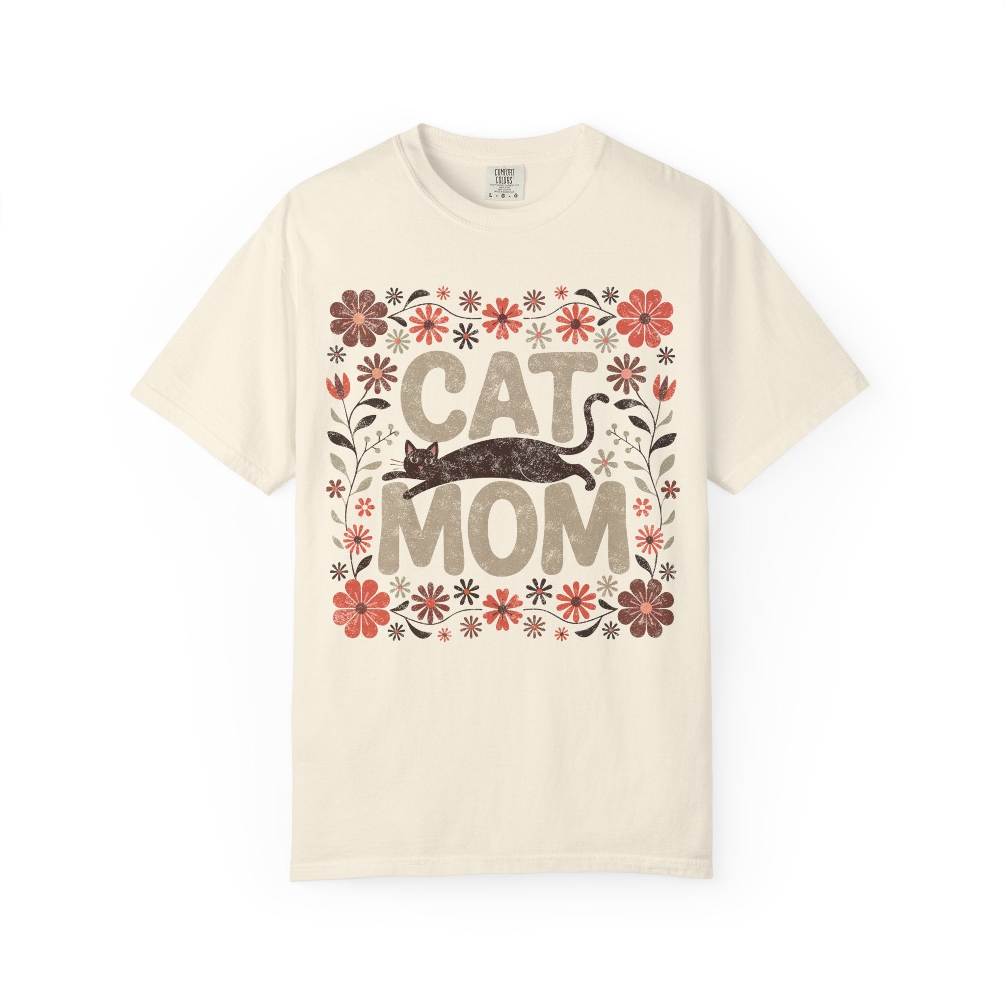 Vintage Cat Mom Tee – Cozy Pet Apparel | Soft Cotton Casual Cat Top