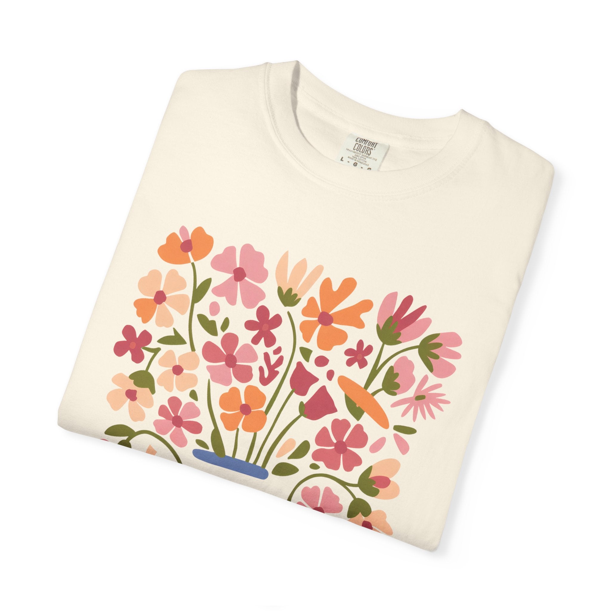 It Is Well Tee – Floral T-Shirt With Vase Flower Design | Soulful Style Shirt