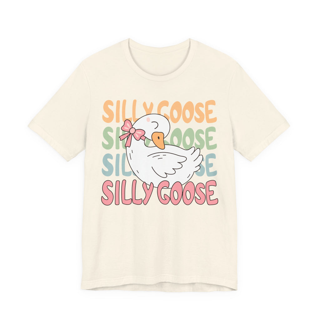 Cute Cartoon Goose Shirt – Pastel Graphic Tee | Soft Cotton T-Shirt For Women