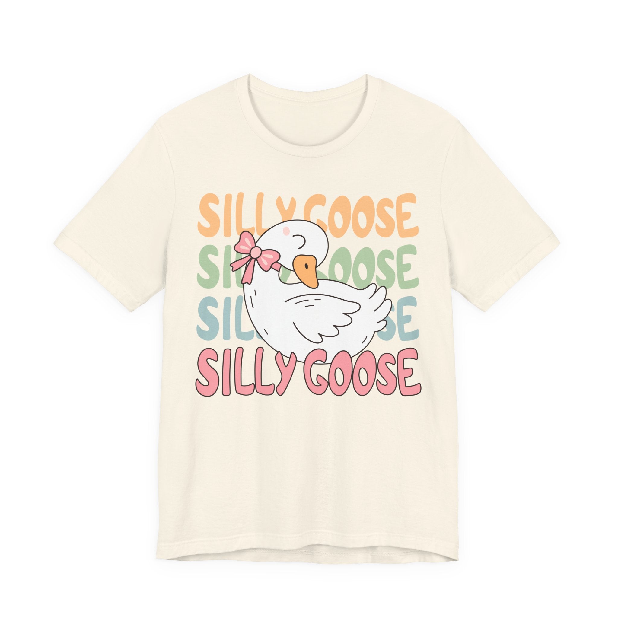 Cute Cartoon Goose Shirt – Pastel Graphic Tee | Soft Cotton T-Shirt For Women