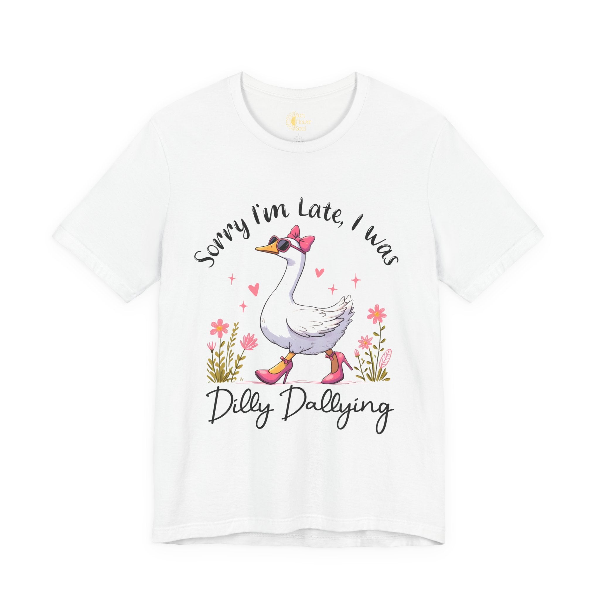 Funny Goose T-Shirt – Cute Animal Tee With Goose In Heels Design | Soft Cotton