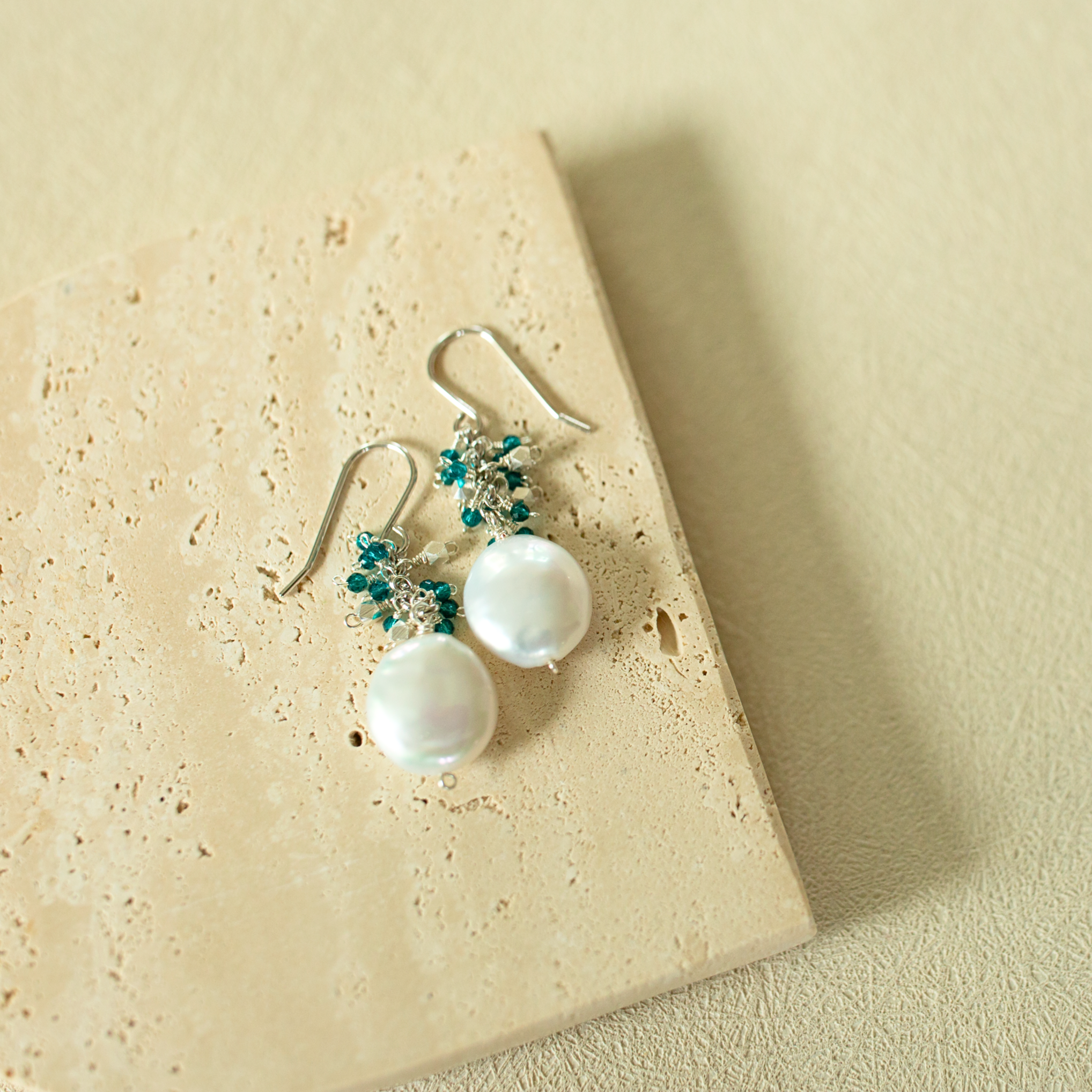 Gold Vermeil Earrings – Handmade Coin Pearl Earrings With Freshwater Pearls