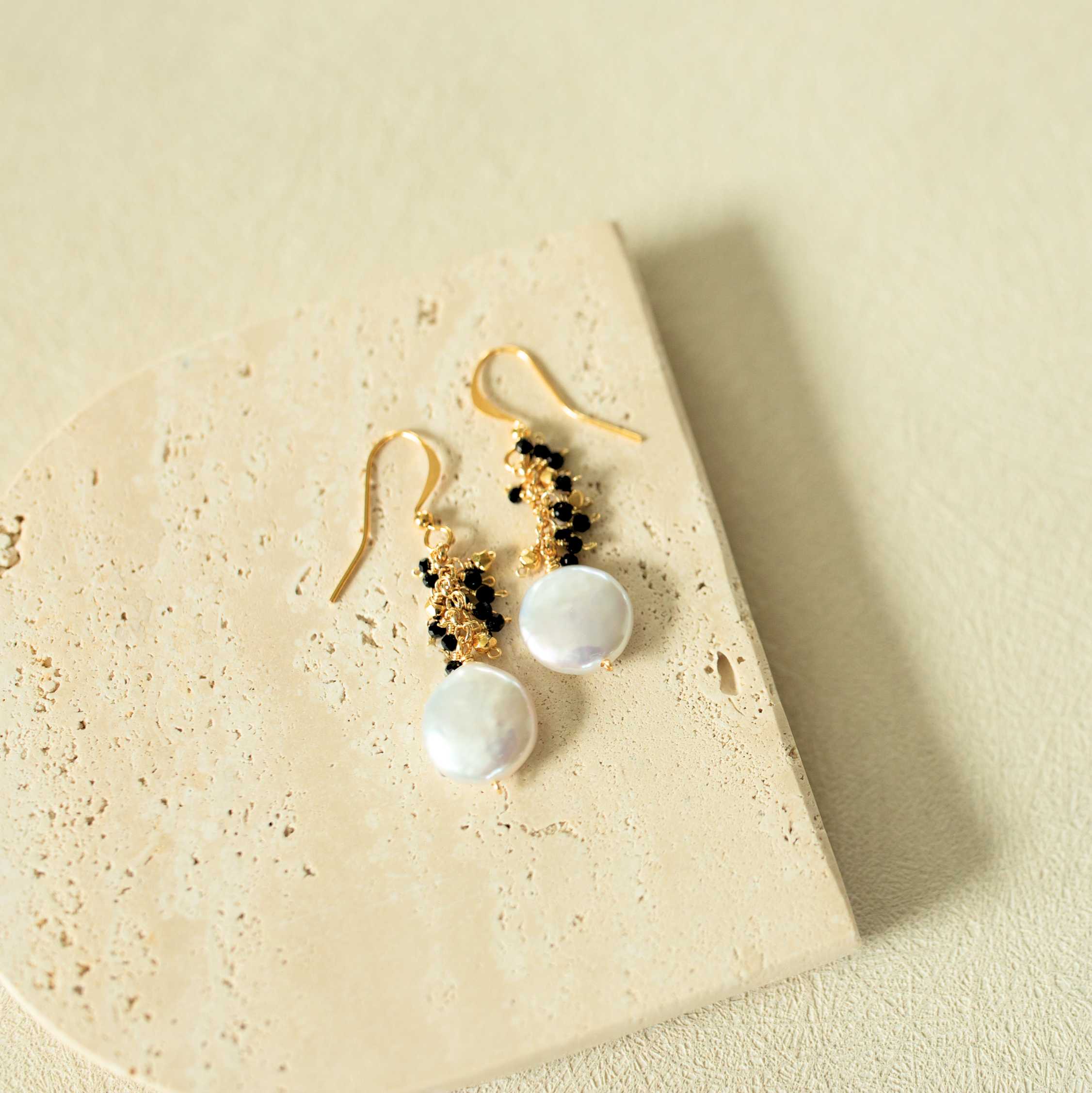 Silver Marea Earrings – Handmade 925 Silver Earrings with Freshwater Pearls