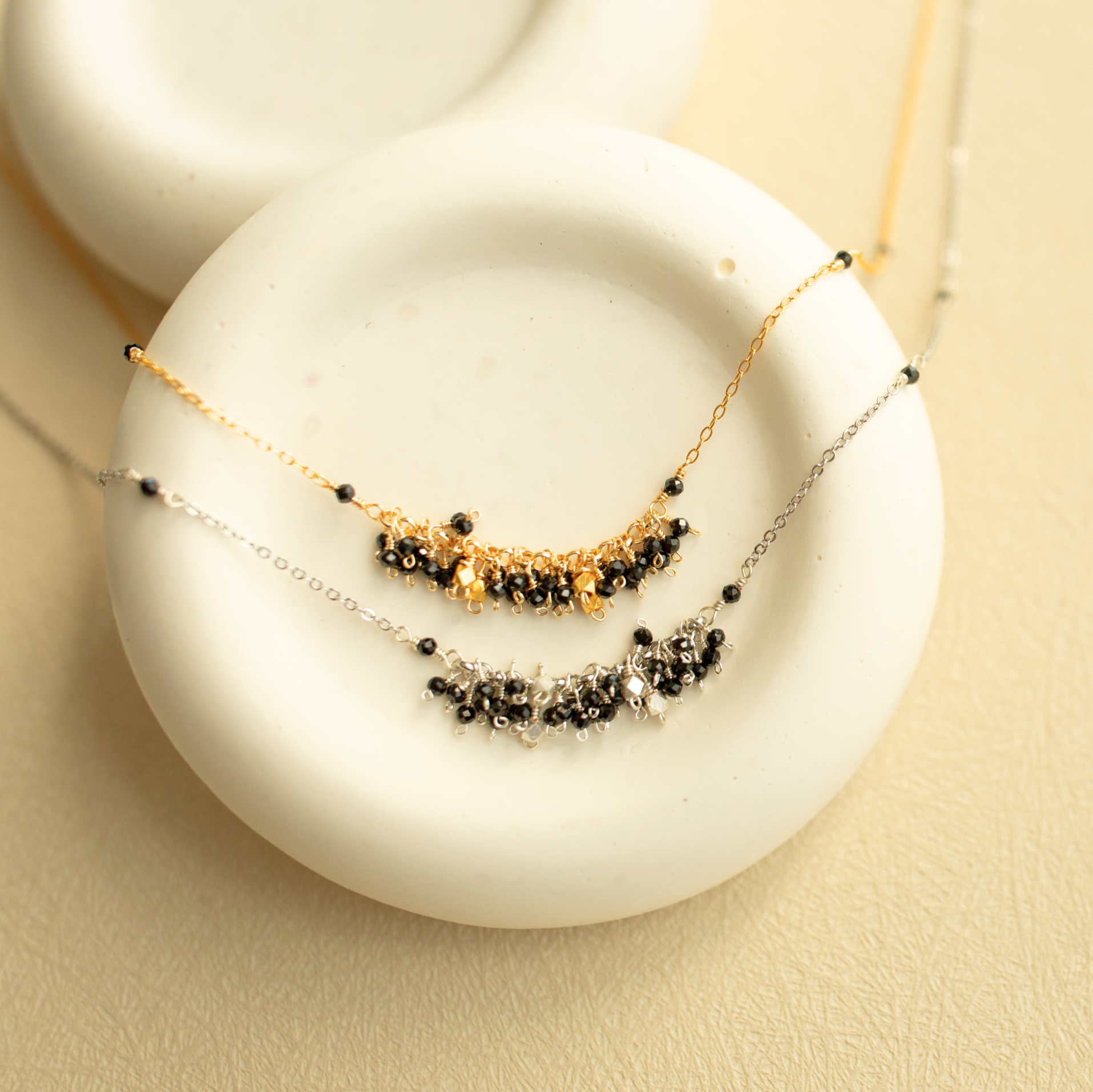 Reign Necklace – Handmade Gemstone Adjustable Chain | Gold Plated Fine Silver Jewelry