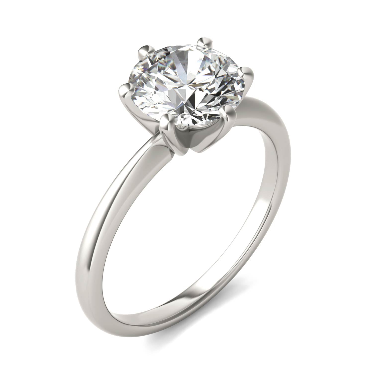 Lab Grown Diamond Ring – 3 CTW Solitaire Engagement Ring | 14K White Gold Band