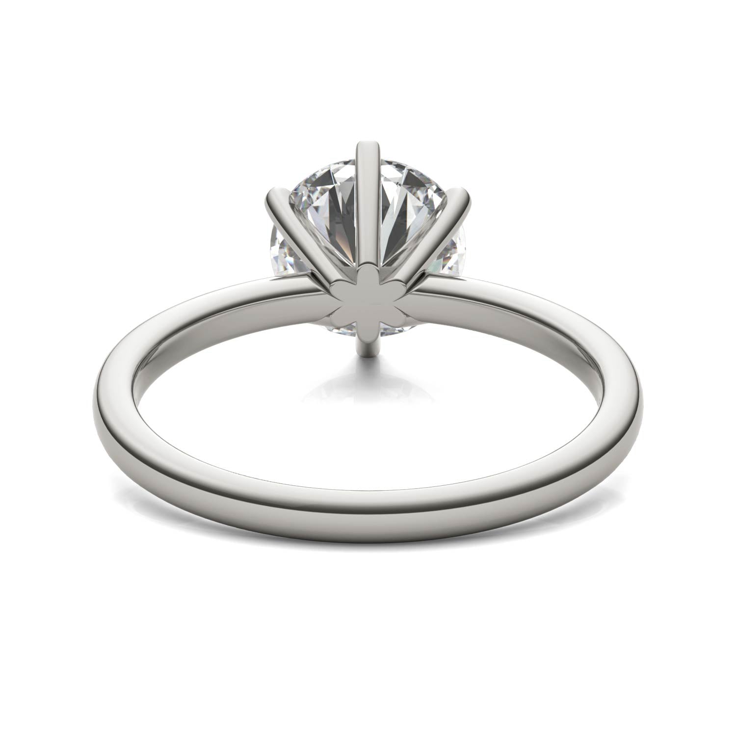 Lab Grown Diamond Ring – 2 Carat Solitaire in 14K White Gold | AGI Certified