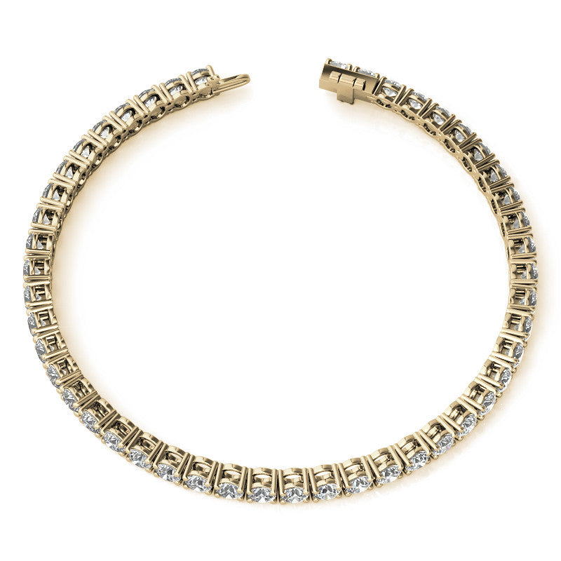 Lab Grown Diamond Bracelet – 6.5 CTW Tennis Bracelet | 14K Gold, AGI Certified