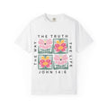Floral Scripture Tee – Christian T-Shirt With John 14 6 Bible Verse Design