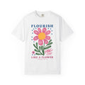 Christian Flower Tee – Uplifting Faith Apparel With Hand-Drawn Florals & Scripture