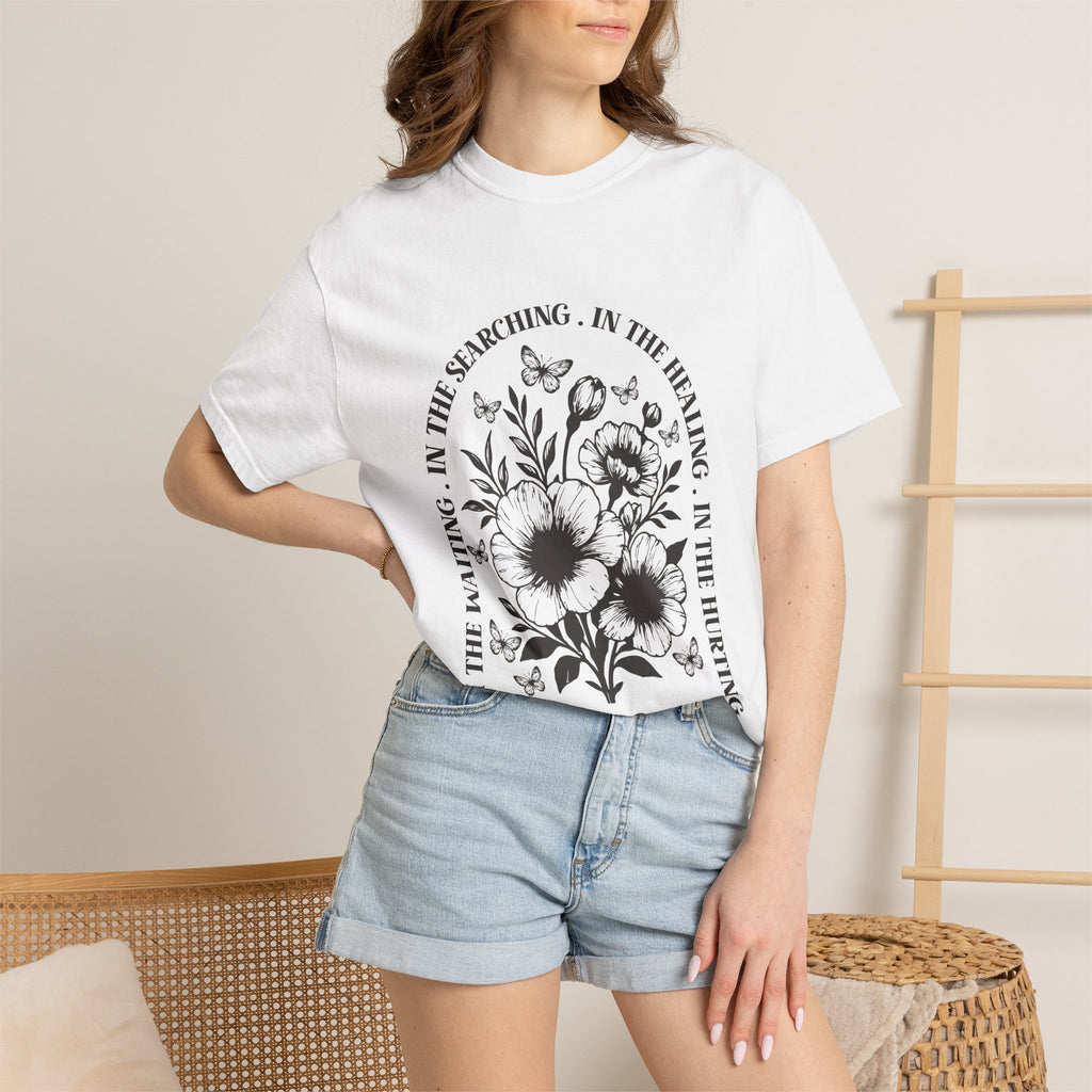 Christian Inspirational T Shirt – Soft Breathable Cotton Floral Graphic Tee