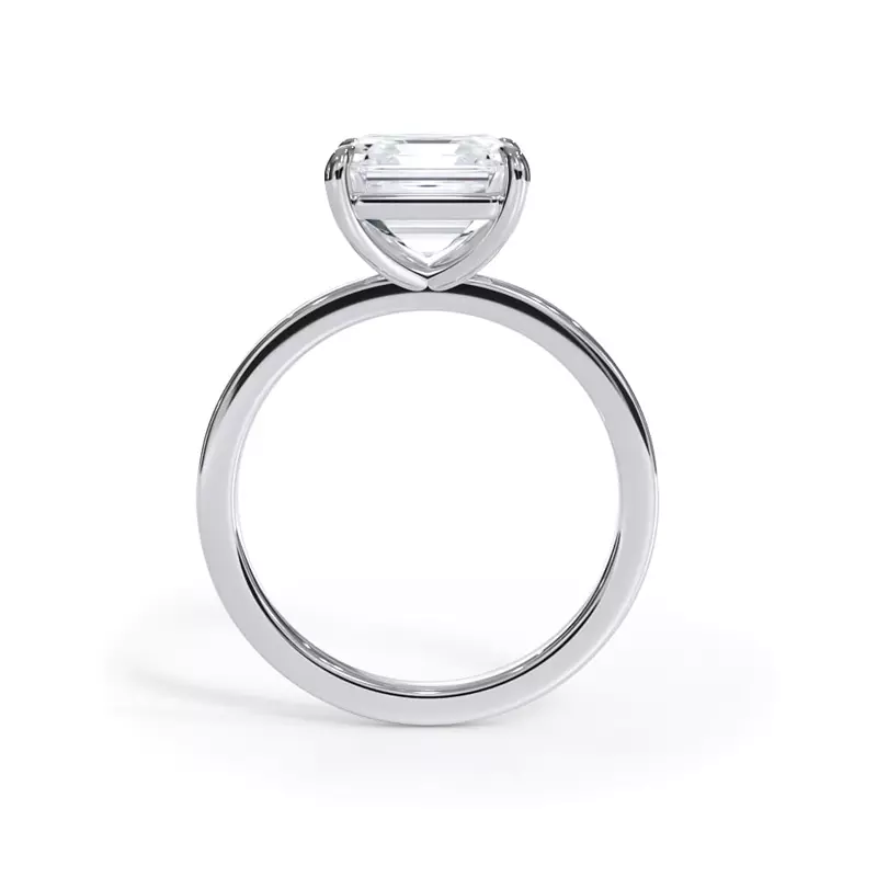 Lab Grown Diamond Ring – 3 CTW Solitaire Engagement Ring | 14K White Gold Band