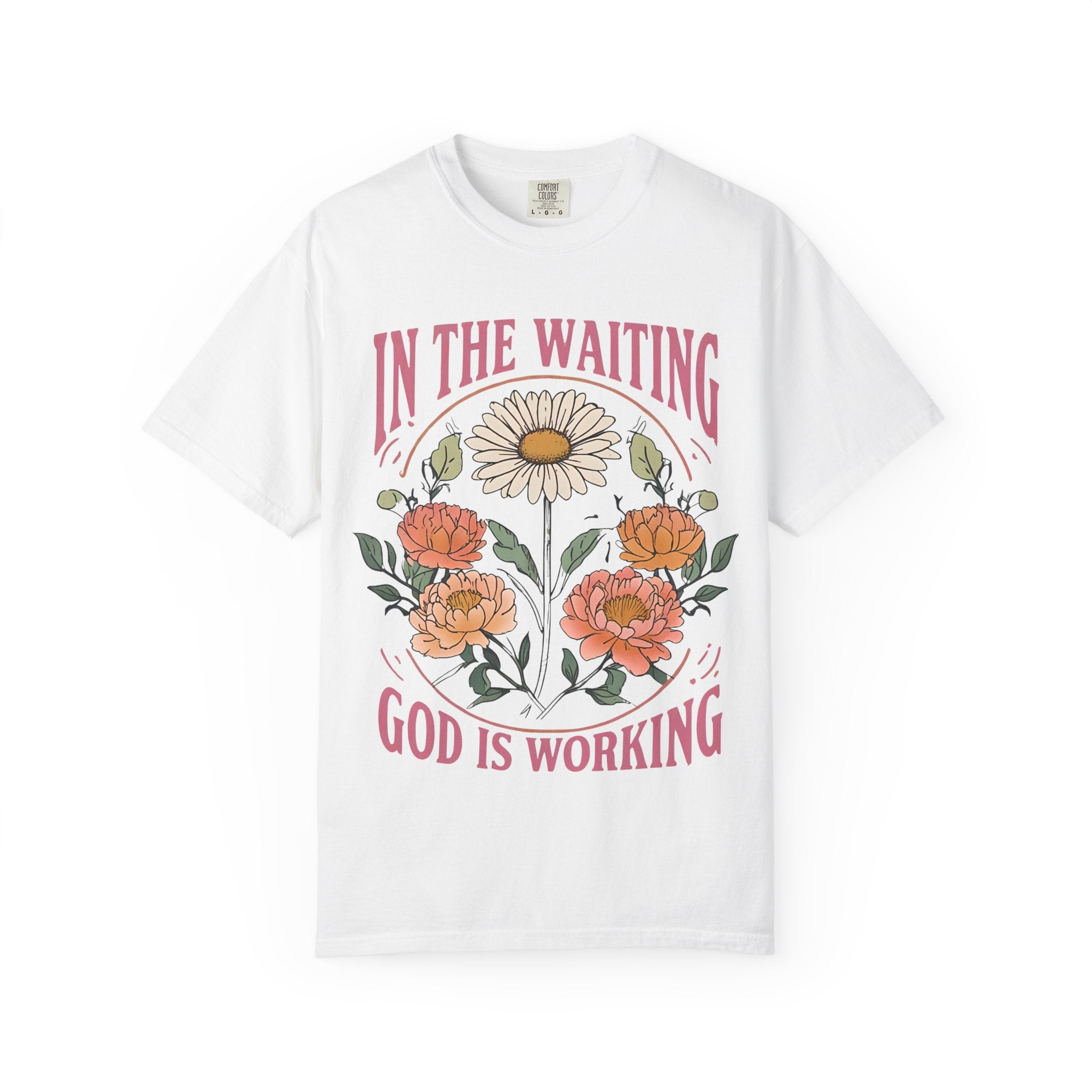 Inspirational T-Shirt | Floral Graphic Tee - Faith Based Shirt for Everyday Wear