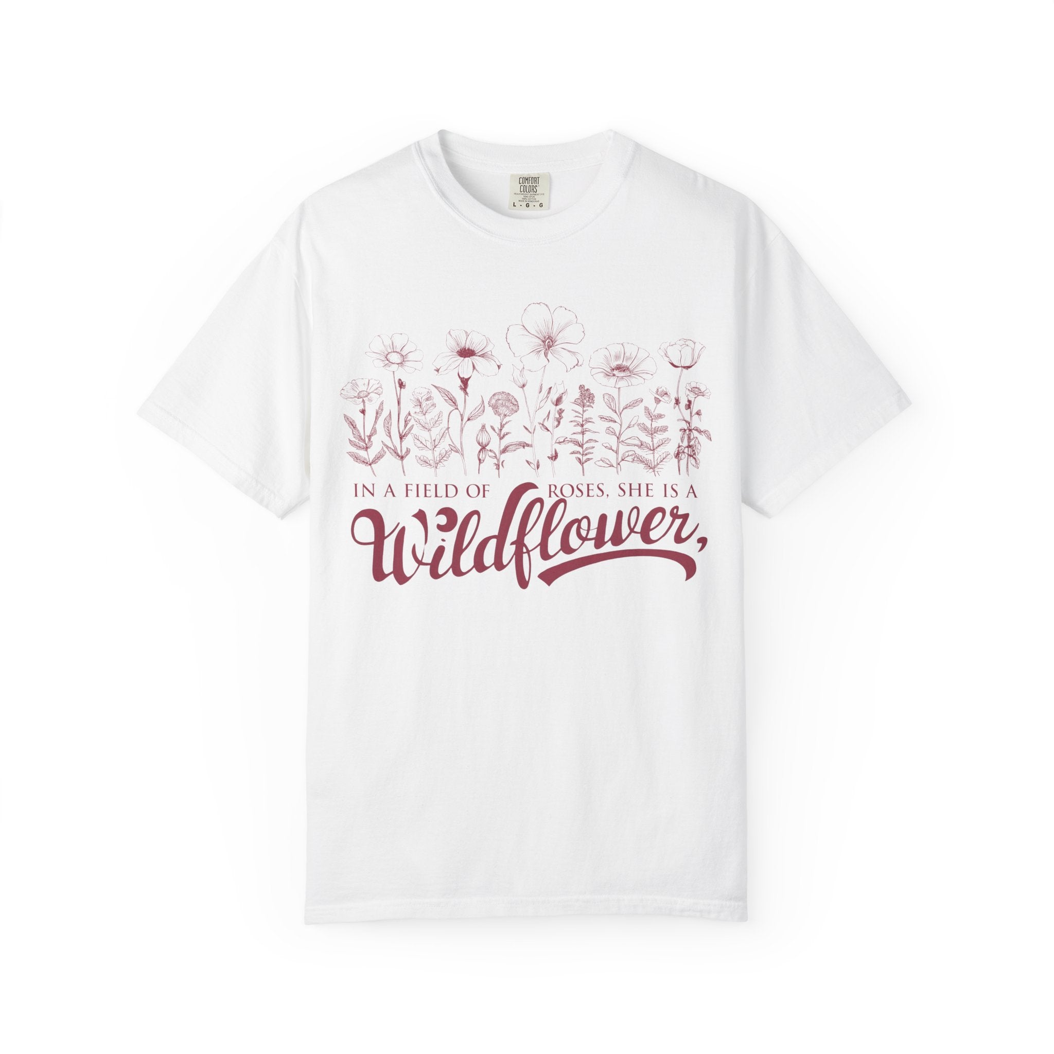 Wildflower Graphic Tee – Soft Cotton Botanical T-Shirt | Comfortable Casual Wear