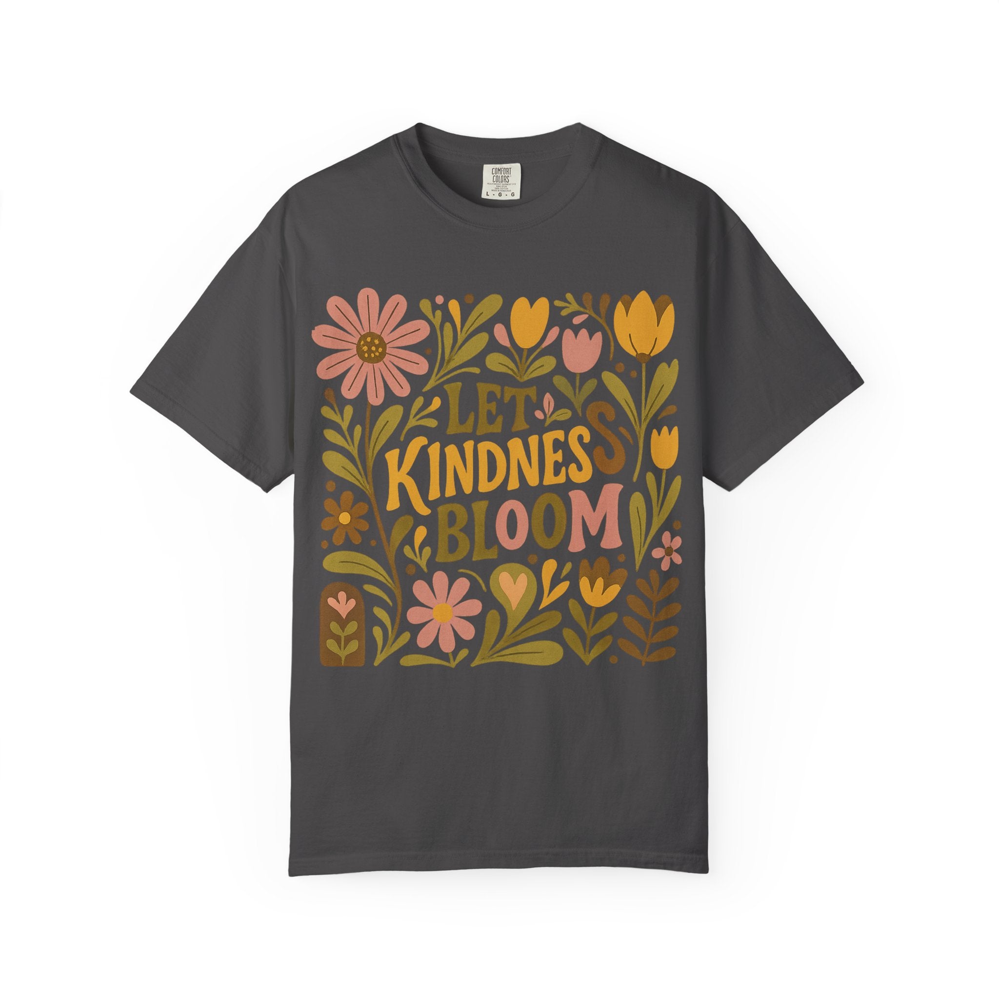 Kindness Bloom T-Shirt – Unisex Floral Graphic Tee | Soft Cotton Summer Shirt