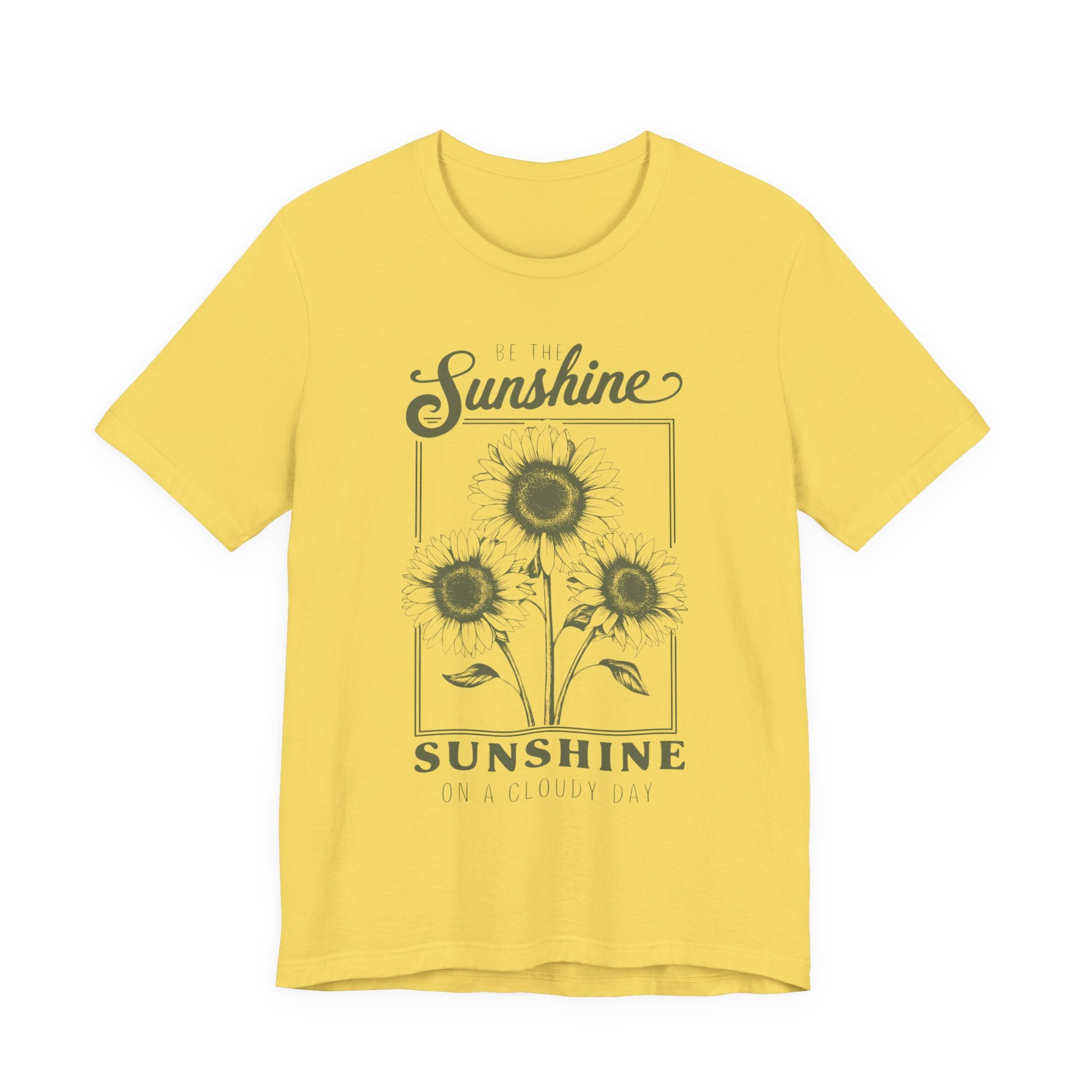 Sunflower Graphic Tee - Vintage Fit T-Shirt | Yellow Comfort Colors Soft Cotton