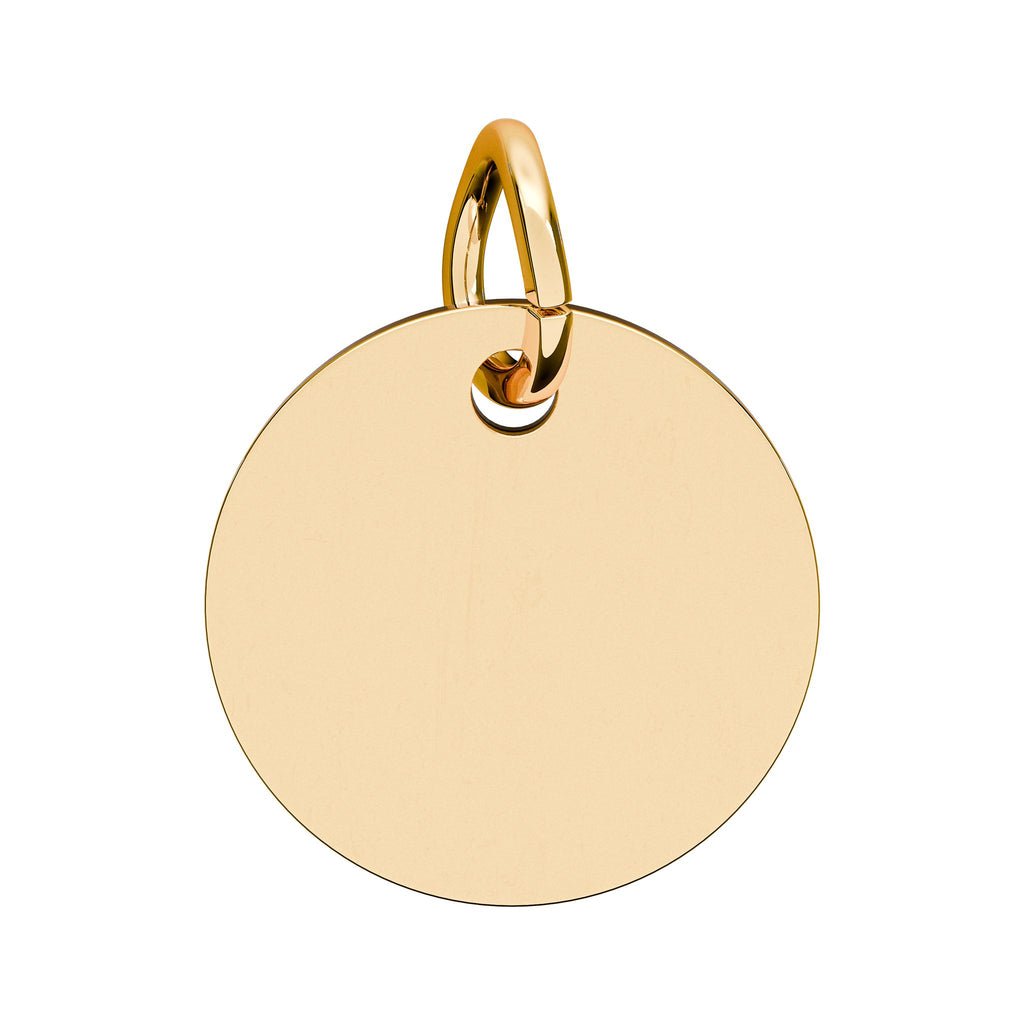 Personalized Birthstone Charm - Engraved Disc Pendant | Custom Name Jewelry, Stainless Steel