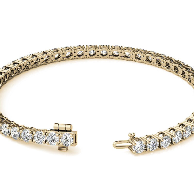 Lab Grown Diamond Bracelet – 6.5 CTW Tennis Bracelet | 14K Gold, AGI Certified