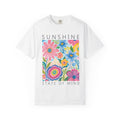 Floral Garment-Dyed T-Shirt – Soft Cotton Tee with Vibrant Summer Design