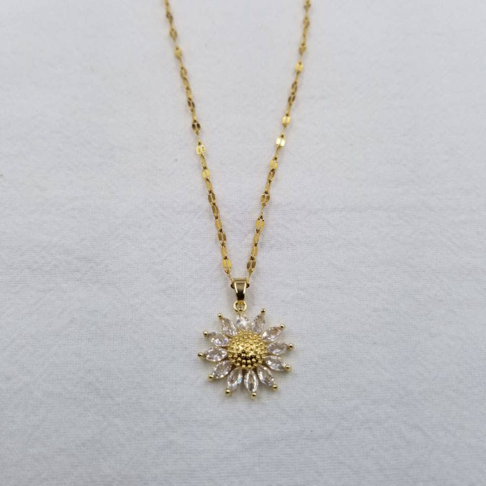 Golden Bloom — Sunflower Necklace