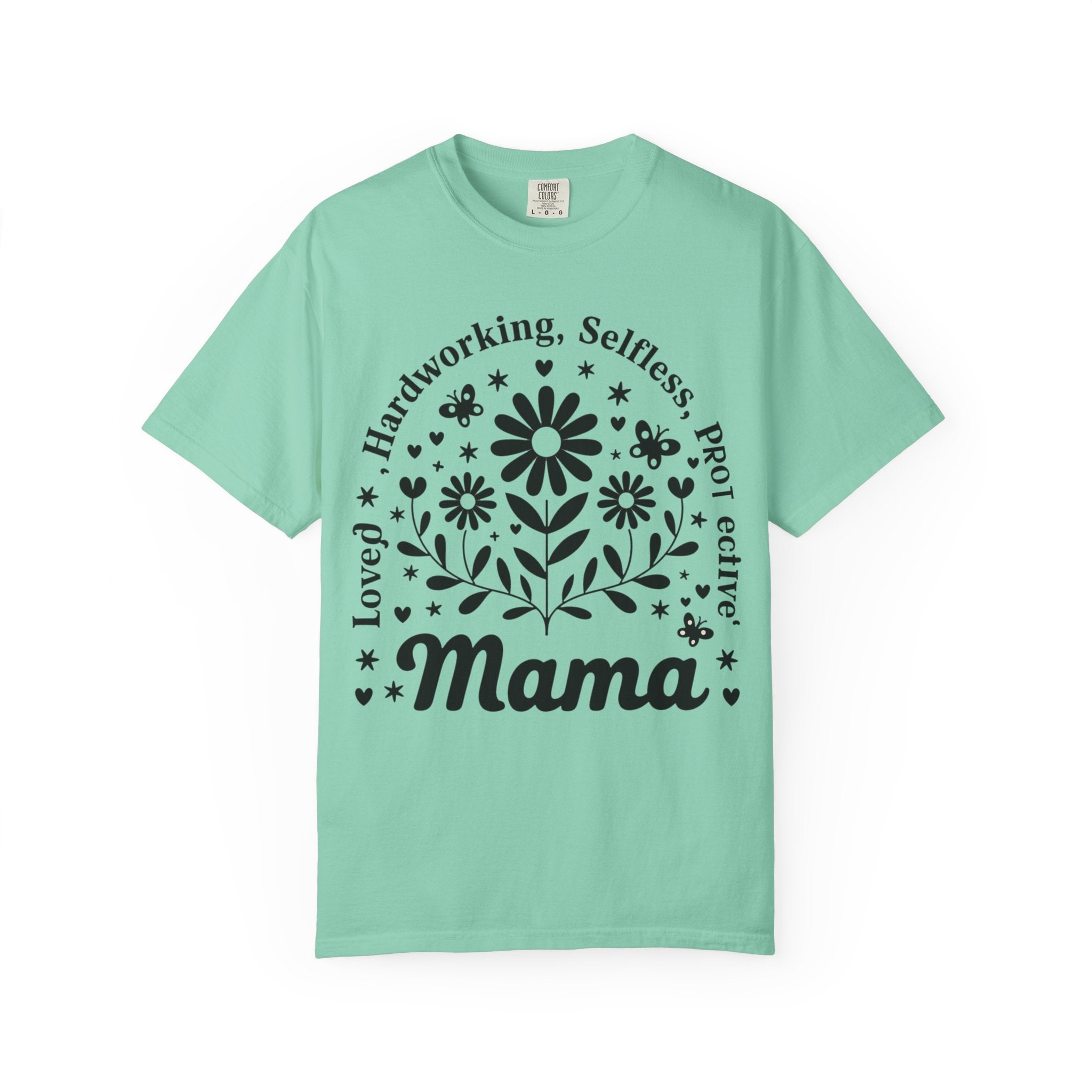 Mama Traits Floral Tee – Soft Cotton Unisex Casual Shirt | Gift for Mom