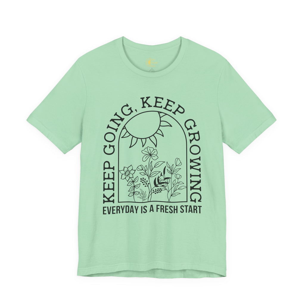 Positive Graphic Tee – Inspirational Floral Design Shirt With Uplifting Message