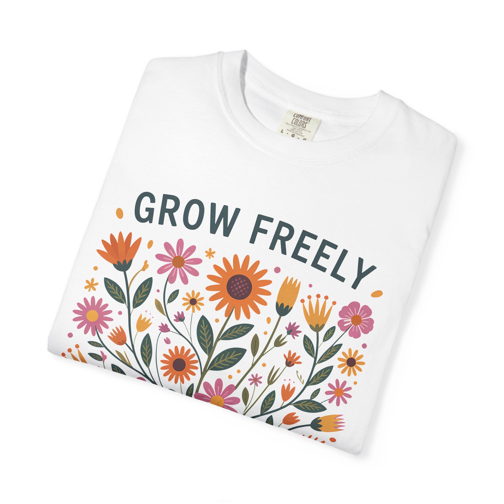 Bloom Wildly T-Shirt – Eco-Friendly Boho Style Tee for Nature Lovers