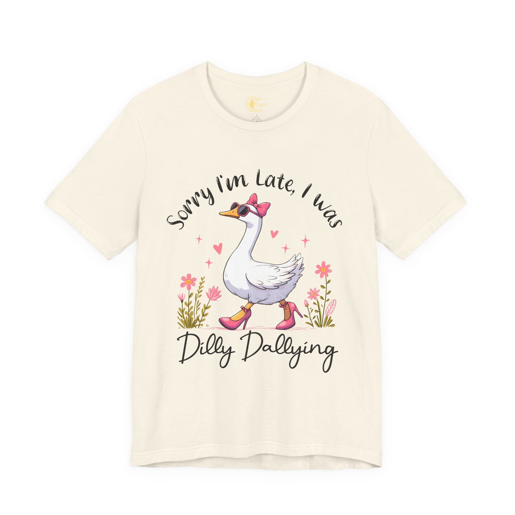 Dilly Dallying Goose Tee – Funny Graphic Tee | Soft Cotton Unisex Jersey Shirt