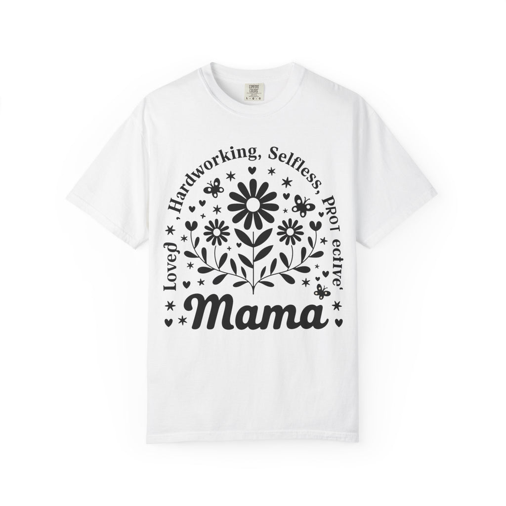 Mama Traits Floral Tee – Soft Cotton Unisex Casual Shirt | Gift for Mom