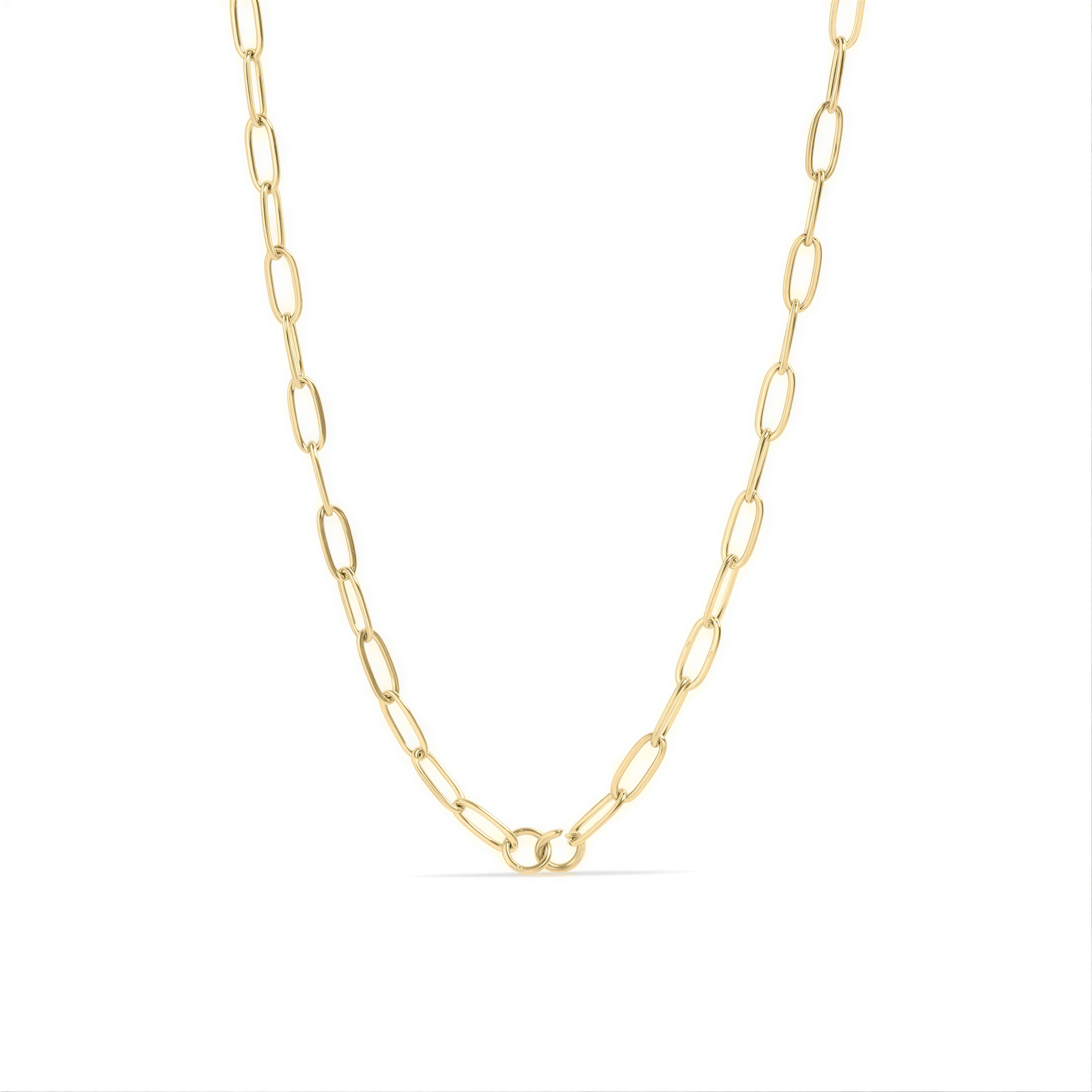 Paperclip Chain Necklace – 18K Gold Connector Chain | Hypoallergenic Jewelry - Necklaces | Sunflower Soul Boutique