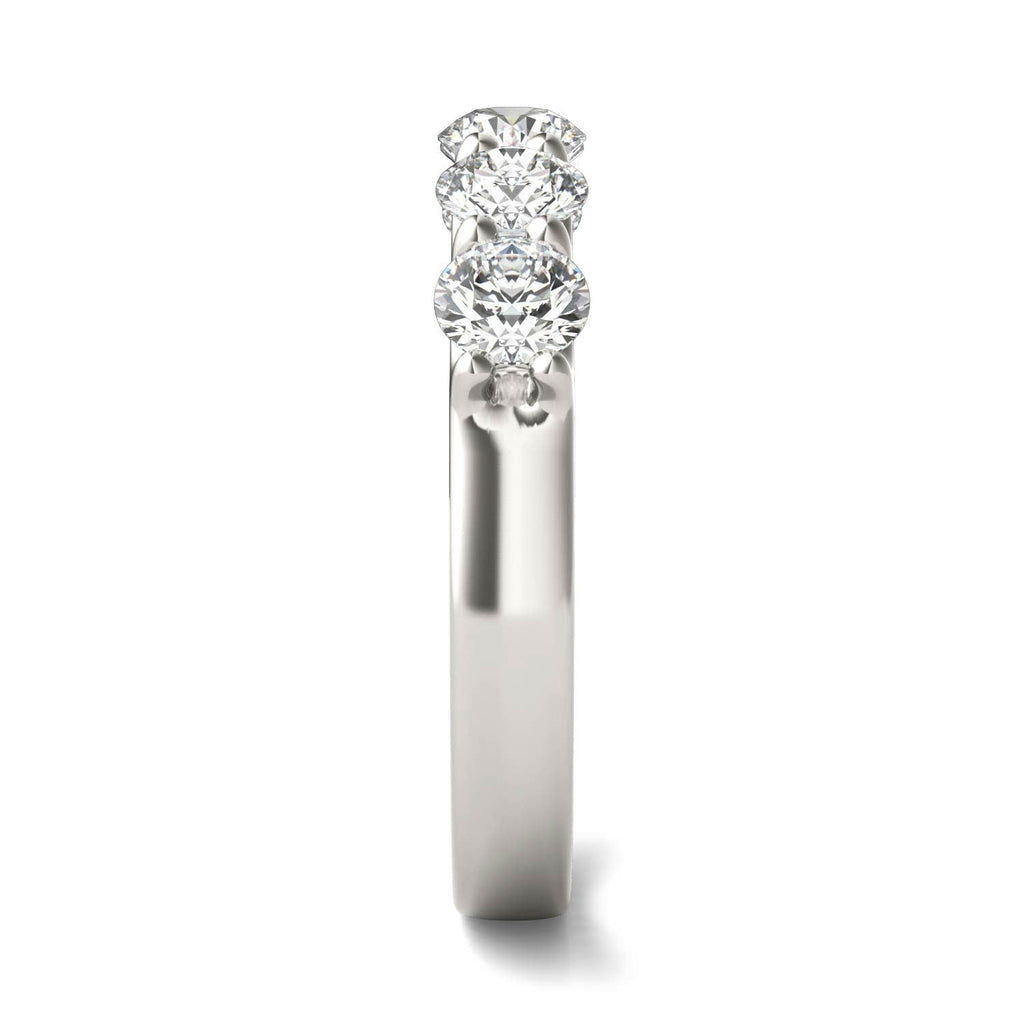 Lab Grown Diamond Ring – 1 1/4 CTW Five Stone Anniversary Band | 14K White Gold