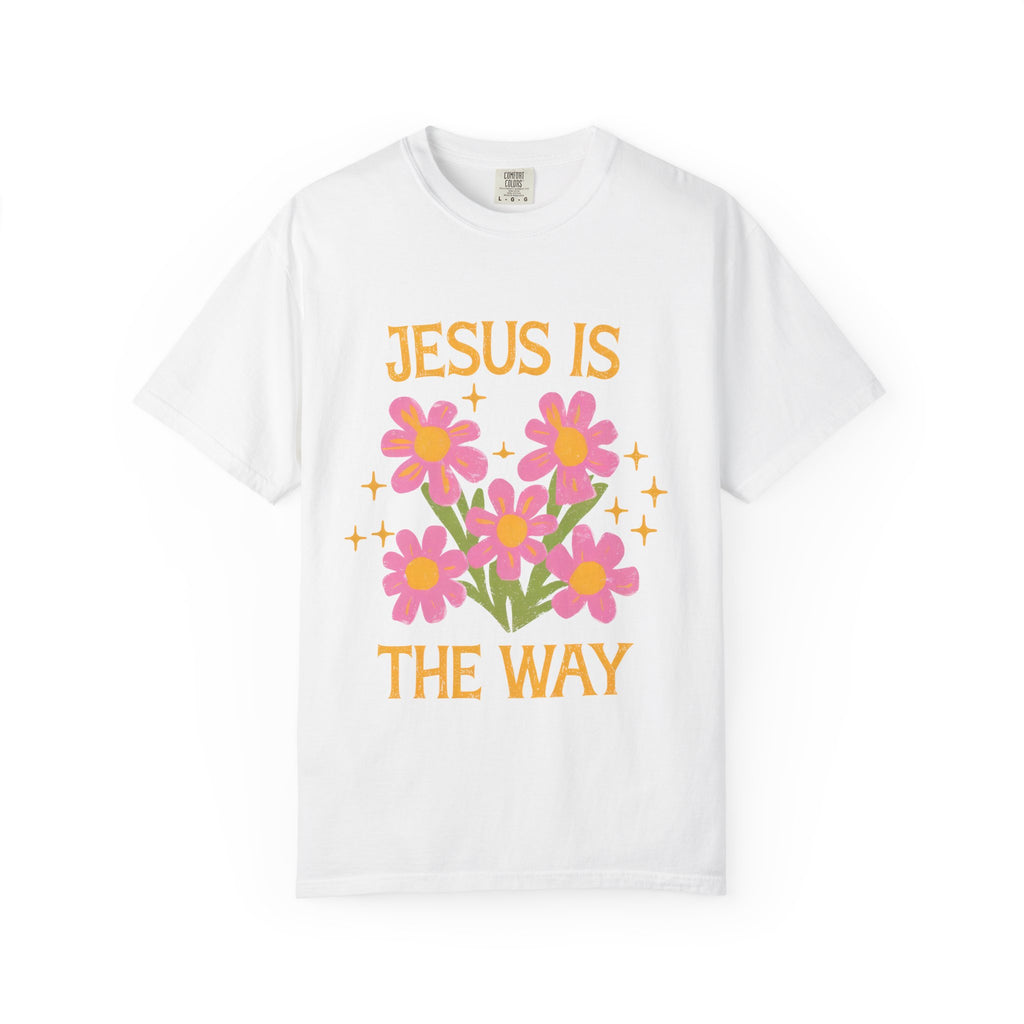 Jesus Is The Way Tee – Uplifting Christian T-Shirt | 100% Cotton Garment Dyed
