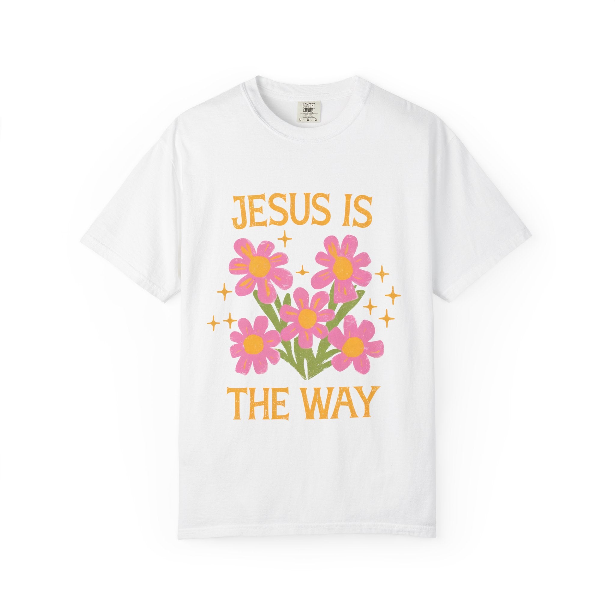 Jesus Is The Way Tee – Uplifting Christian T-Shirt | 100% Cotton Garment Dyed