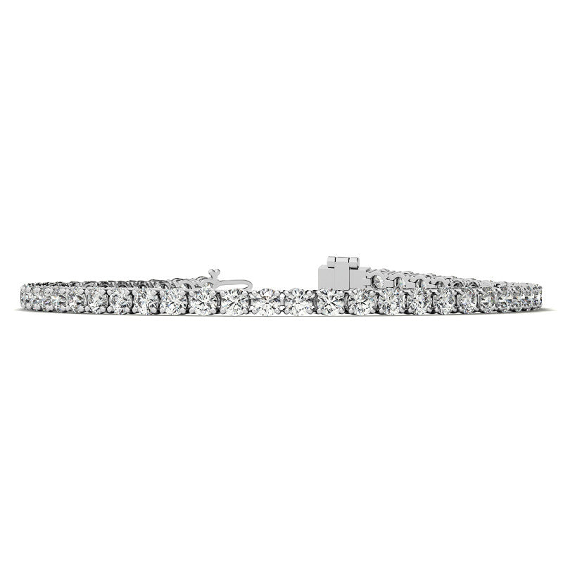 Lab Grown Diamond Bracelet – 8.5 Carat Tennis Bracelet | 14k White & Yellow Gold